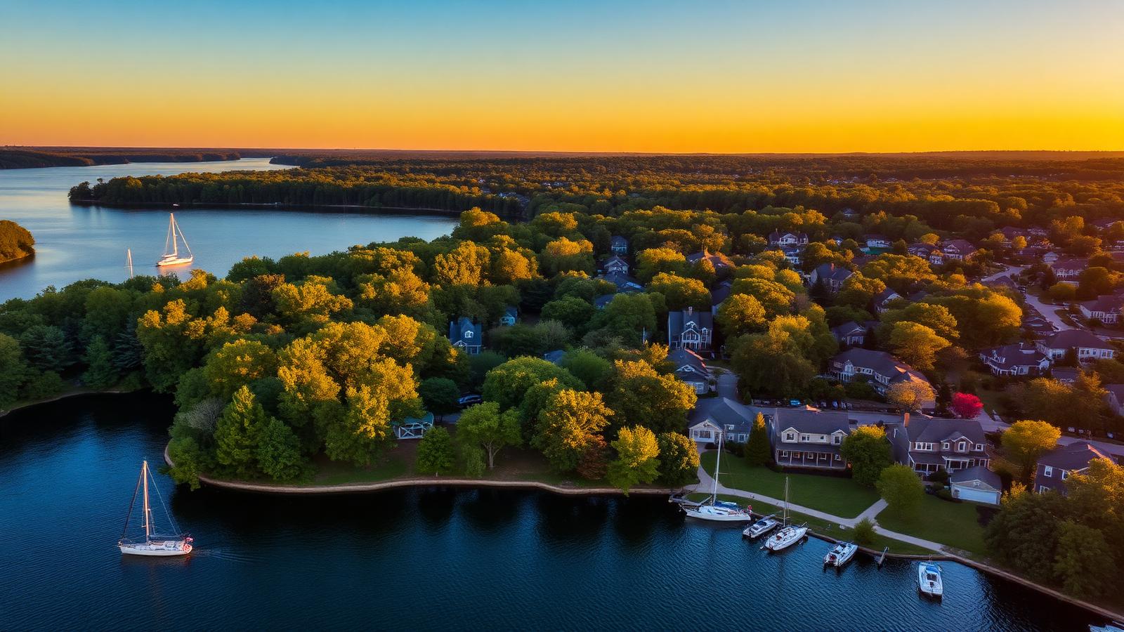 Lake Manassas aerial view